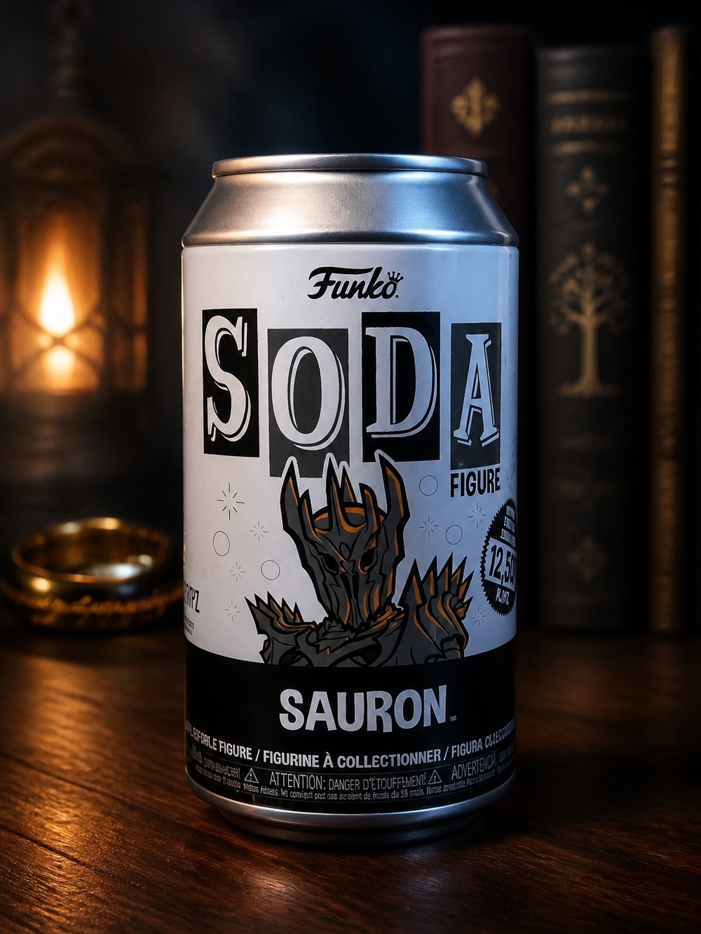Funko SODA Sauron Figure Can - Black & White